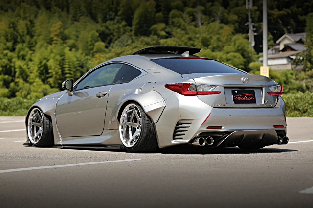 Rear exterior of ROCKET BUNNY WIDEBODY GSC10 LEXUS RC350 F SPORT.