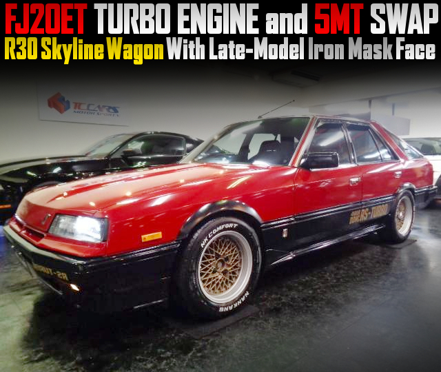 FJ20ET TURBO ENGINE and 5MT swapped, R30 Skyline Wagon with Late-Model Iron Mask Face.