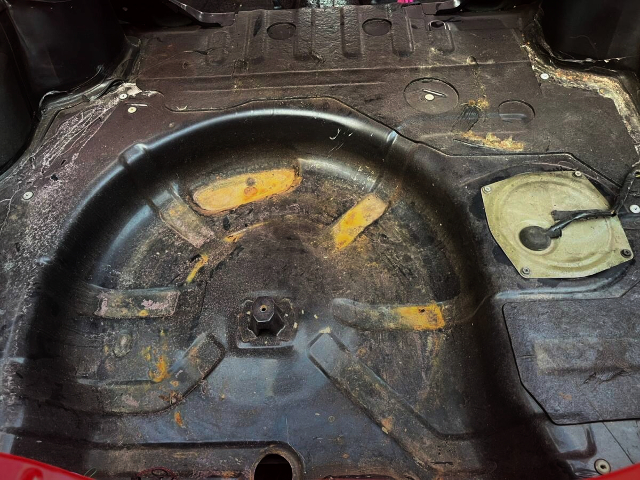 Trunk space of S13 NISSAN SILVIA.