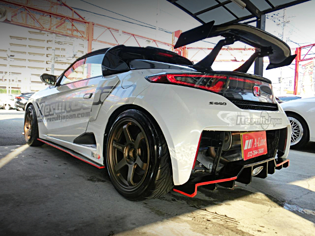 Rear exterior of RESULT JAPAN DEMO CAR Styled JW5 HONDA S660 BATA.