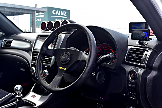 Dashboard of GVB IMPREZA WRX STI.