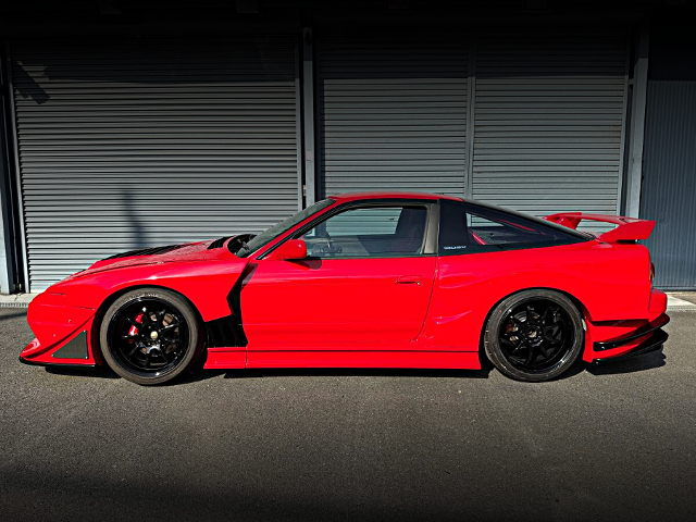 Left-side exterior of GP-SPORTS G-SONIC EVOLUTION WIDEBODY 180SX.