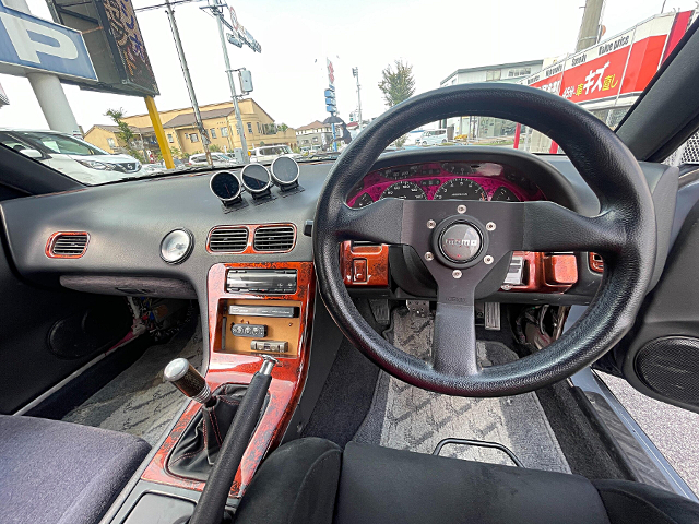 Dashboard of ROCKET BUNNY WIDEBODY RPS13 180SX TYPE-X.