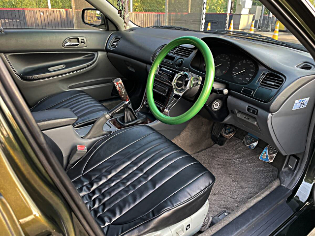 Interior of GARSON BLACK MAFIA BODY KIT installed CE1 ACCORD WAGON.