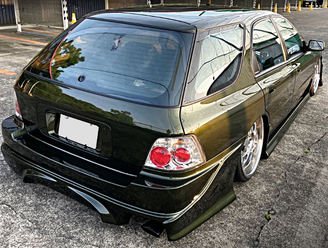Rear exterior of GARSON BLACK MAFIA BODY KIT installed CE1 ACCORD WAGON.