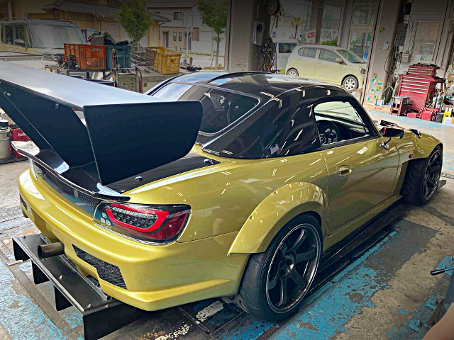 Rear exterior of Race track spec AP1 HONDA S2000.