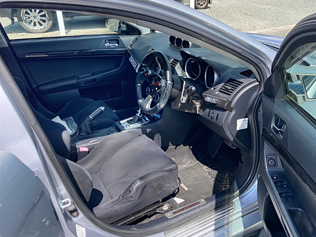 Interior of CZ4A LANCER EVOLUTION X GSR.