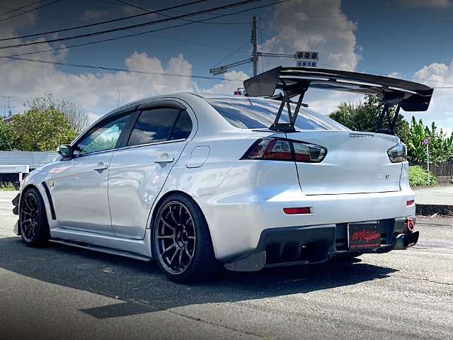 Rear exterior of CZ4A LANCER EVOLUTION X GSR.