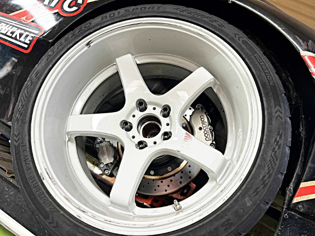Twin caliper and Aftermarket Rim.