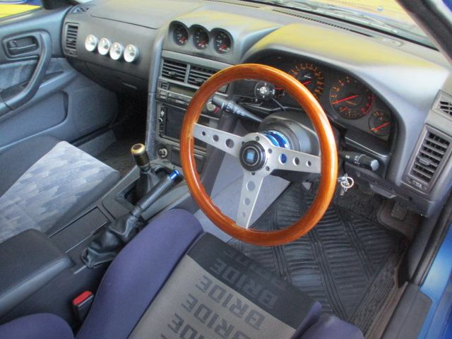 Interior of GT-R STYLE WIDEBODY ER34 SKYLINE 4-DOOR 25GT-X.