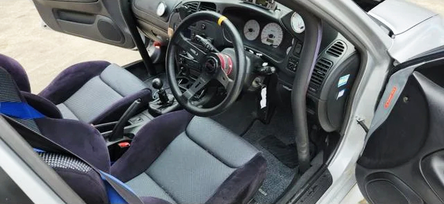 Interior of LANCER EVOLUTION 5 GSR.