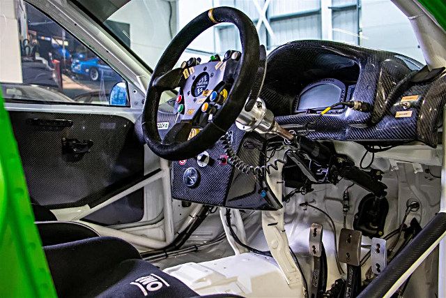 Interior of LANCER EVOLUTION 6.