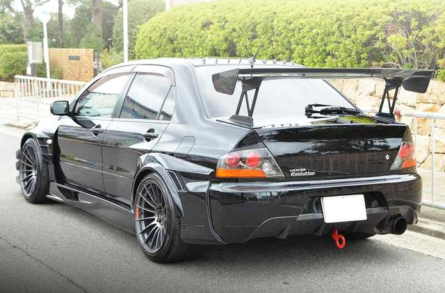 Rear exterior of CT9A LANCER EVOLUTION 9 GSR.