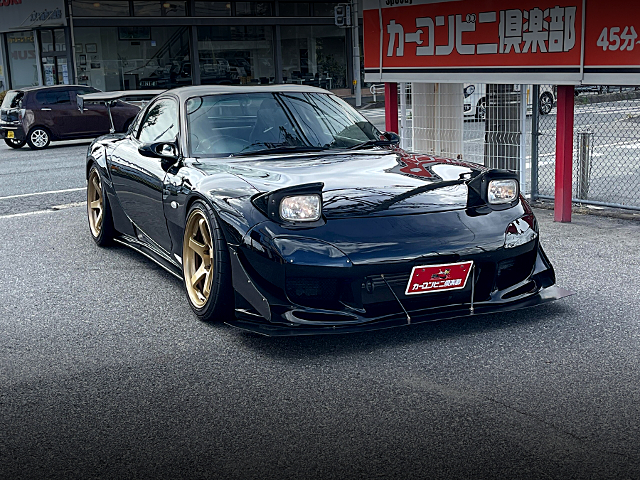 Front exterior of WIDEBODY FD3S RX-7 TYPE-RS.