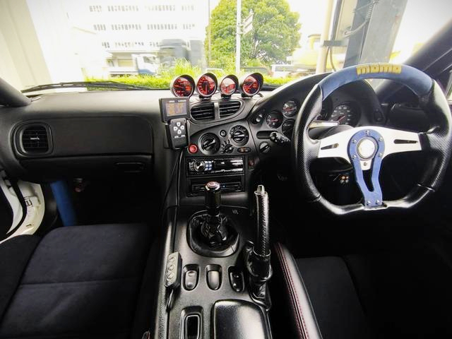 Interior of PAN SPEED WIDEBODY FD3S RX-7 TYPE-RS.