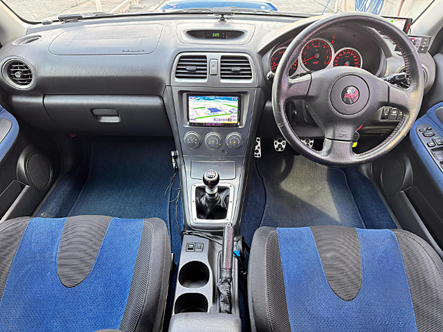 Interior of GDB SUBARU IMPREZA WRX STI.
