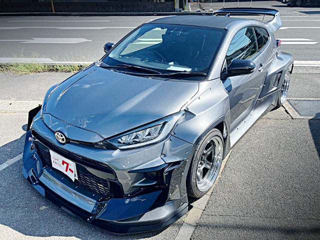 Front exterior of PANDEM WIDEBODY GXPA16 GR YARIS RC.