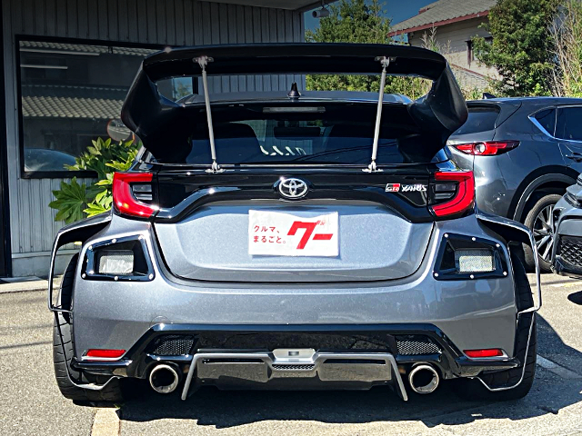 Rear exterior of PANDEM WIDEBODY GXPA16 GR YARIS RC.