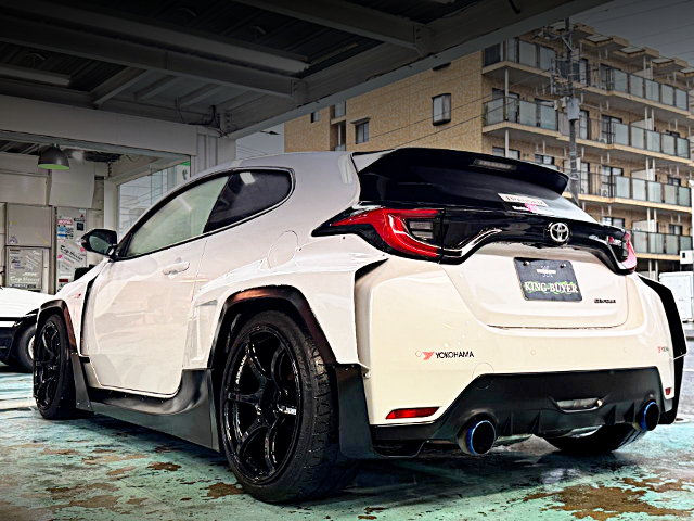 Rear exterior of PANDEM WIDEBODY GXPA16 TOYOTA GR YARIS FIRST EDITION.