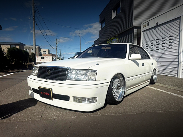 Front exterior of JZS155 CROWN ROYAL SALOON.