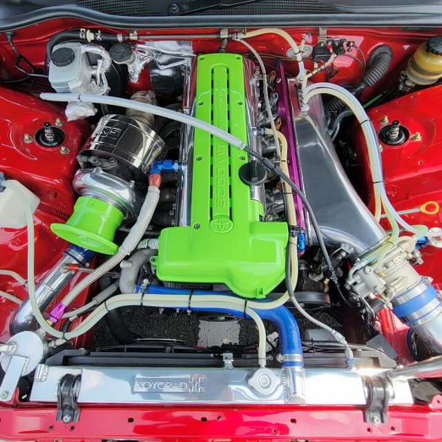 2JZ-GTE With TO4R SINGLE TURBO.