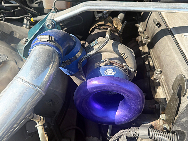 Aftermarket turbo on 1JZ-GTE.