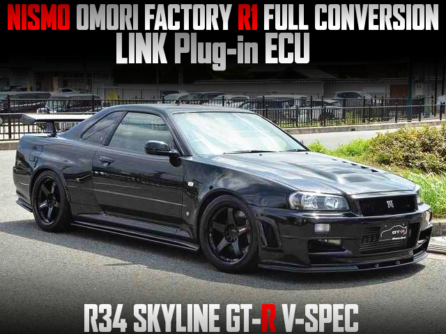 NISMO OMORI FACTORY R1 FULL CONVERSION, LINK Plug-in ECU, in the R34 SKYLINE GT-R V-SPEC.