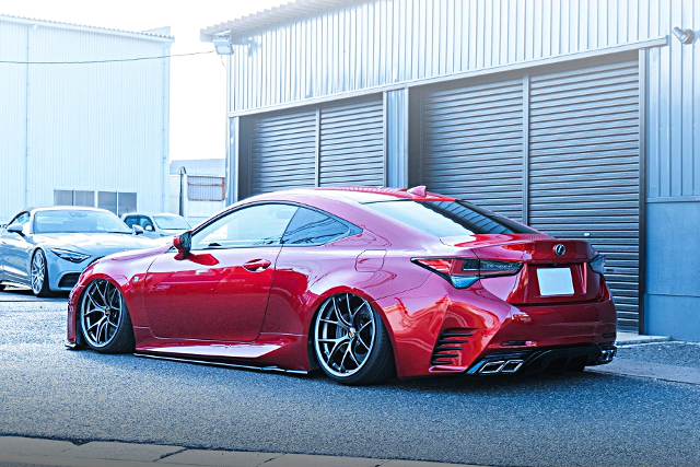 Rear exterior of AVC10 LEXUS RC300h F-SPORT.