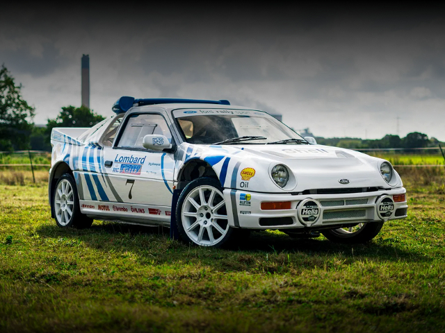 Front Exterior of GC8 SUBARU IMPREZA Based FORD RS200 REPLICA.
