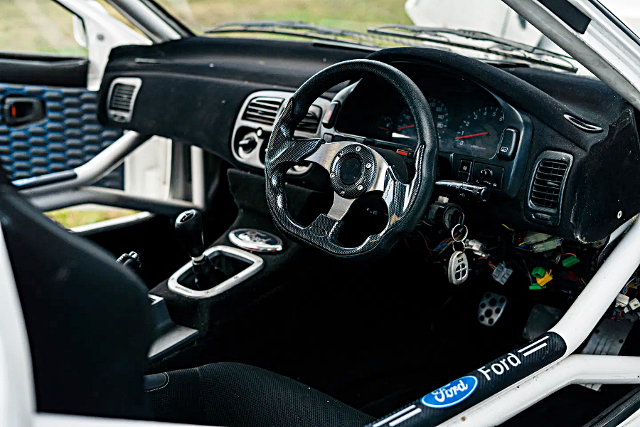 dashboard of GC8 SUBARU IMPREZA Based FORD RS200 REPLICA.