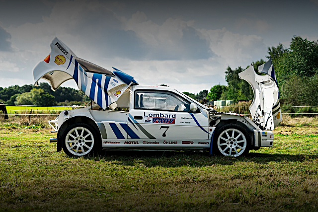 Front and rear Open of GC8 SUBARU IMPREZA Based FORD RS200 REPLICA.