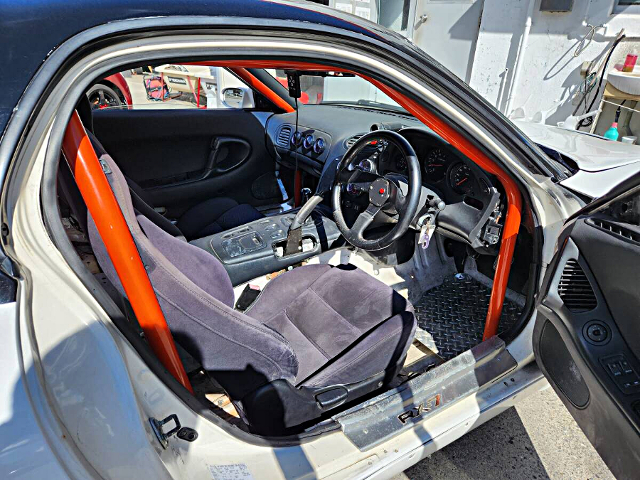 Interior of ROCKET BUNNY WIDEBODY FD3S RX-7.