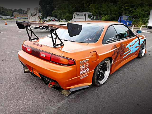 Rear exterior of WIDEBODY S14 SILVIA K's.