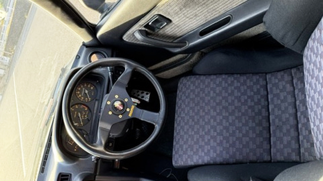 Interior Driver side seat of SA22C SAVANNA RX-7.