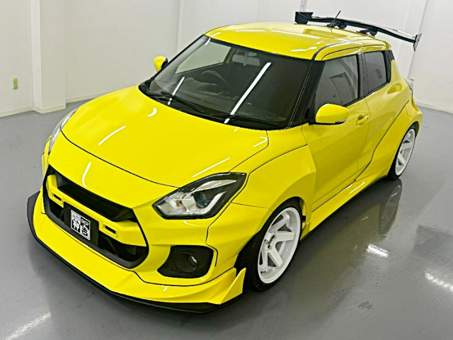 Front exterior of Result Japan WIDEBODY ZC33S SUZUZKI SWIFT SPORT.