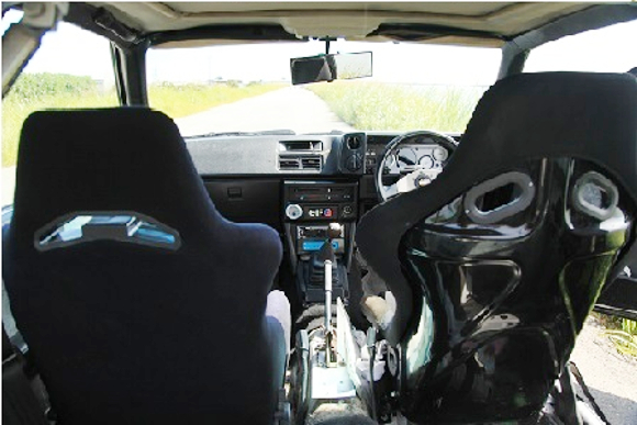 Interior of AE86 COROLLA LEVIN GTV.