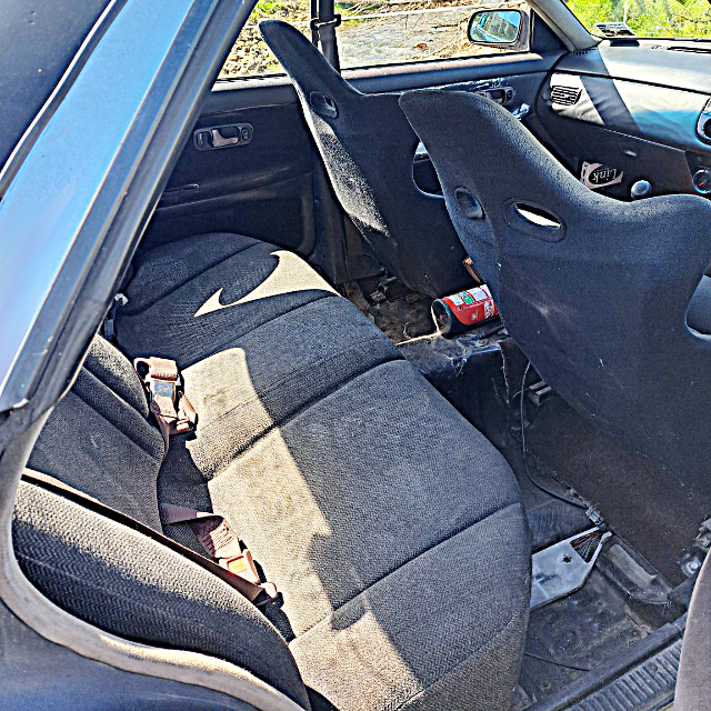 Backseat of C33 LAUREL.