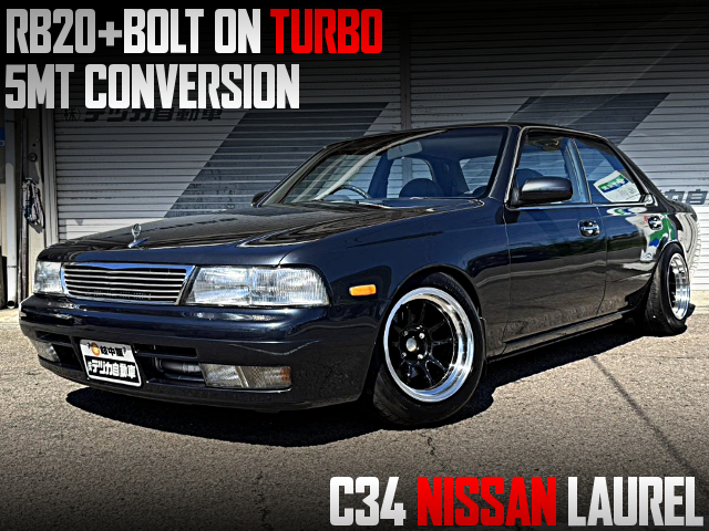 RB20 with BOLT ON TURBO, 5MT CONVERSION, in the C34 NISSAN LAUREL.