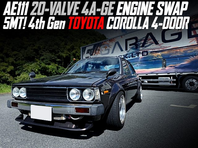 AE111 20-VALVE 4A-GE ENGINE swapped 4th Gen TOYOTA COROLLA 4-DOOR of 5MT.