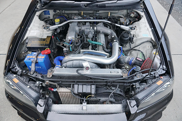 RB25DET turbo engine With HKS GT-RS turbine.