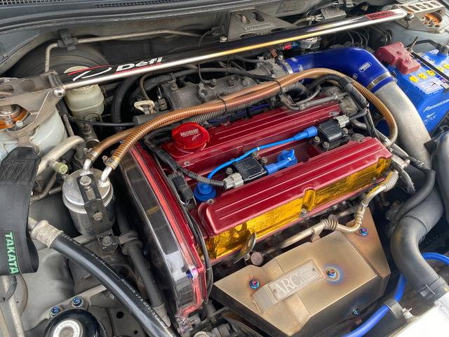 4G63 turbo engine.