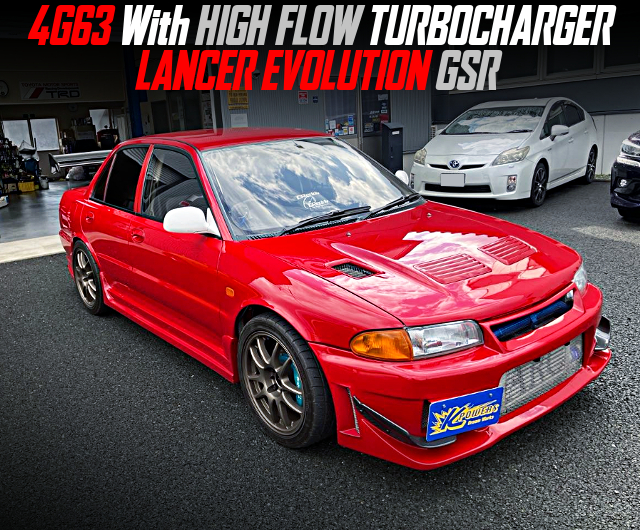 4G63 With HIGH FLOW TURBOCHARGER in the LANCER EVOLUTION GSR.