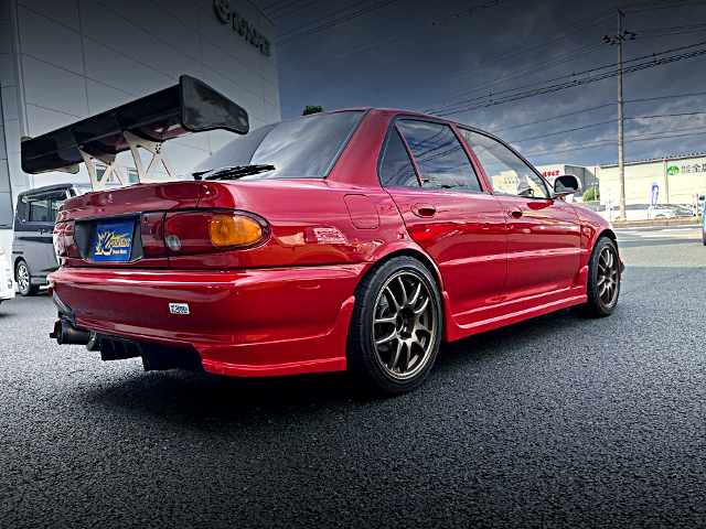 Rear exterior of LANCER EVOLUTION GSR.