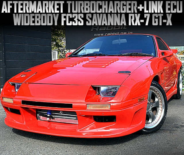 AFTERMARKET TURBOCHARGER and LINK ECU in the WIDEBODY FC3S SAVANNA RX-7 GT-X.