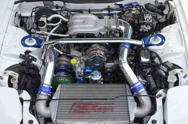 13B REW engine With TO4S SINGLE TURBO.