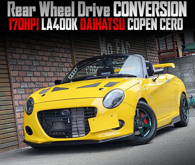 Rear Wheel Drive CONVERSION LA400K DAIHATSU COPEN CERO of 170HP.