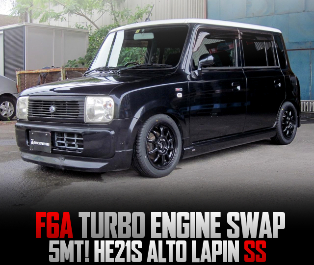 F6A TURBO ENGINE swapped HE21S ALTO LAPIN SS of 5MT.