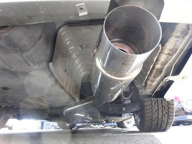 Aftermarket exhaust muffler.