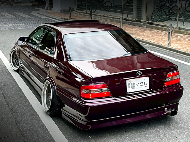 Rear exterior of STATIC JZX100 CHASER TOURER-V.
