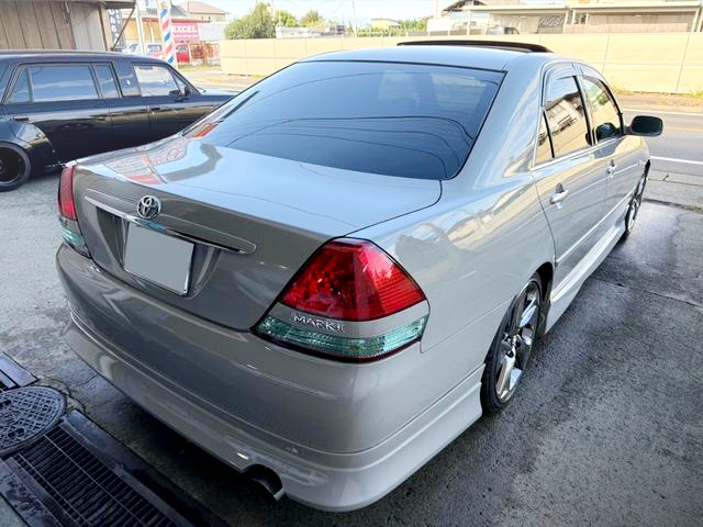 Rear exterior of JZX110 MARK 2 GRANDE iR-V With BLIT FRONT END CONVERSION.